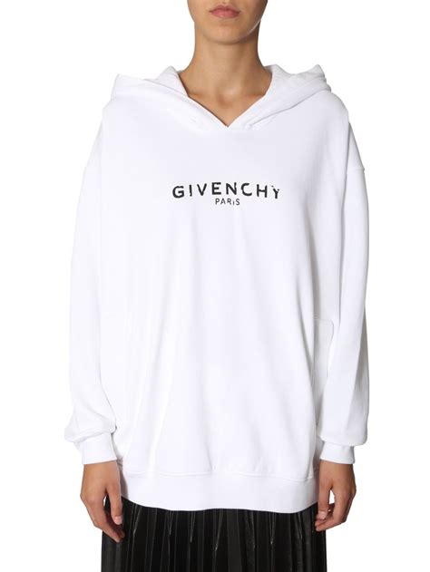 givenchy paris white sweatshirt|Givenchy oversized sweatshirt.